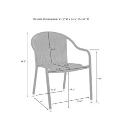 Palm Harbor 2pk Outdoor Wicker Stackable Chairs - Brown - Crosley -Garden Furniture Discounts GUEST 9be59b1d 0be6 429b 85e7 3dc1ddc871b3