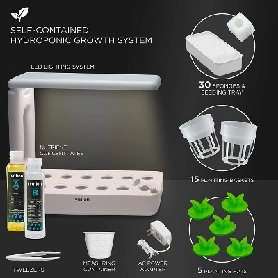 Ivation 11-Pod Indoor Herb Garden, Hydroponic Growing System Kit 3 Ivation 11-Pod Indoor Herb Garden, Hydroponic Growing System Kit