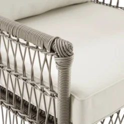 4pc Thatcher Outdoor Steel Seating Set Creme/Driftwood - Crosley -Garden Furniture Discounts GUEST 9dda6135 f976 4067 bce7 2144eb6bb9bb 3