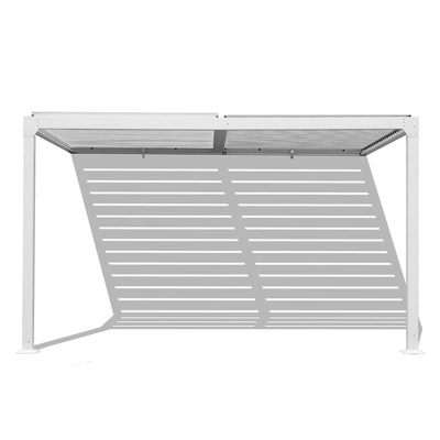 Aoodor Outdoor Louvered Pergola Adjustable Louvered Sloping Roof Wall-Mounted Pergola 13 Aoodor Outdoor Louvered Pergola Adjustable Louvered Sloping Roof Wall-Mounted Pergola - Image 11