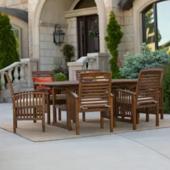 7pc Acacia Wood Patio Dining Set With Cushions - Saracina Home 13 7pc Acacia Wood Patio Dining Set With Cushions - Saracina Home -Garden Furniture Discounts GUEST a451277b 3ed7 403f 81d1 4b7c21d4cf6f