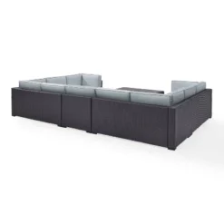 Biscayne 7pc Outdoor Wicker Sectional Set With 2 Coffee Tables - Mist - Crosley 13 Biscayne 7pc Outdoor Wicker Sectional Set With 2 Coffee Tables - Mist - Crosley -Garden Furniture Discounts GUEST a457d9b9 73b7 4ee5 bce9 990899a86bf6