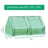 Aoodor Outdoor 6' X 3 ' X 3' Portable House-Shaped Mini Greenhouse With PE Cover Green -Garden Furniture Discounts GUEST a45b6009 d7f6 44d5 aff7 00cde71f1c4f