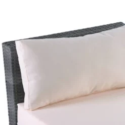 8pc Wicker Patio Conversation Set With Cushions - Beige - GODEER -Garden Furniture Discounts GUEST a4798f53 7543 47fe b60e 46ec8e126dd7