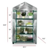 Nature Spring Greenhouse With 4 Shelves, PVC Cover, And Removable Locking Wheels - 19.3" X 63.3" -Garden Furniture Discounts GUEST a5d0ba49 e27e 4137 871a 6575f79bdaa0