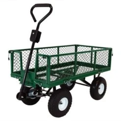 Sunnydaze Decor Sunnydaze Outdoor Lawn And Garden Heavy-Duty Durable Steel Mesh Utility Dump Wagon Cart With Removable Sides -Garden Furniture Discounts GUEST a5d482d7 10c5 4883 840c 5a6f31046a28