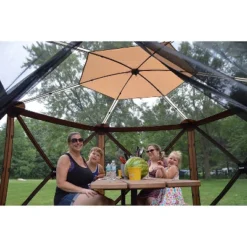 CLAM Quick Set Escape 11.67 X 11.67 Foot Portable Pop-Up Outdoor Camping Gazebo Screen Tent Canopy With Sky Screen, Ground Stakes And Carry Bag, Brown 11 CLAM Quick Set Escape 11.67 X 11.67 Foot Portable Pop-Up Outdoor Camping Gazebo Screen Tent Canopy With Sky Screen, Ground Stakes And Carry Bag, Brown -Garden Furniture Discounts GUEST a5f59c0c 215a 4eec 8a77 e0a065f5c21c