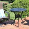 Sunnydaze Decor Sunnydaze 30.75" Round Sigonella Cast Aluminum Outdoor Patio Table, Black -Garden Furniture Discounts GUEST a6314dcb 8fcf 4a85 8c3b f40f9ee1b247