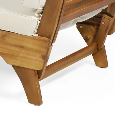 Serene Outdoor Acacia Wood Expandable Daybed With Cushions - Teak/Beige/Khaki - Christopher Knight Home 10 Serene Outdoor Acacia Wood Expandable Daybed With Cushions - Teak/Beige/Khaki - Christopher Knight Home - Image 8