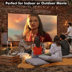 Costway 120'' Projector Screen W/ Stand 16:9 HD 4K Indoor Outdoor Projection Movie Screen -Garden Furniture Discounts GUEST a8f34857 a68c 4f39 baa6 df77a55a0dbe