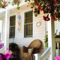 Beachcombers Colorful Glass Painted Sun Catcher Coastal Wind Chime Tropical Decor Ocean Decoration -Garden Furniture Discounts GUEST a9558fe2 db09 4e9b a10f 7fbe6b279658