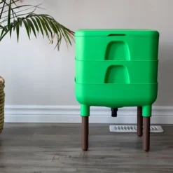 FCMP Outdoor The Essential Living Worm Composter 6 Gallon Resin Composting Bin System Indoor Modern Compost Storage W/2 Trays For Garden & Home -Garden Furniture Discounts GUEST a9ea386c 22d1 4dcb 98ad 5a088a6dc4ce