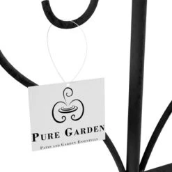 Garden Trellis - Set Of 2 Metal Panels With Decorative Scrolls - Fencing For Climbing Vines, Roses, Potted Plants, And Flowers By Pure Garden (Black) -Garden Furniture Discounts GUEST aa37235b 4ea5 46a5 91b4 b9ad3dad2e97