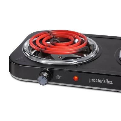 Proctor Silex Electric Double Burner Cooktop - 34115 4 Proctor Silex Electric Double Burner Cooktop - 34115 - Image 2