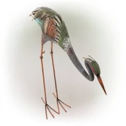 30" Metal Crane Statue - Alpine Corporation -Garden Furniture Discounts GUEST aa86ba24 64f0 4d97 b0cd f449b5ab6173
