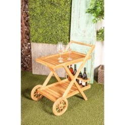 Trolley Patio Outdoor Serving Cart - Olivia & May -Garden Furniture Discounts GUEST ab3c4b8a 25d4 4800 8f35 6428f7618c0b