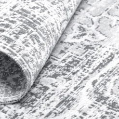 Sofia Fleur 7'9" X 10'2" Outdoor Patio Rug Gray - Nicole Miller -Garden Furniture Discounts GUEST ab8641bf 323f 41f0 87ea 40c8d1131c54