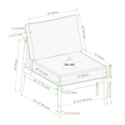 Saracina Home 6pc Modern Boho Outdoor Eucalyptus Spindle Sectional -Garden Furniture Discounts GUEST abd1fb09 b5d5 4ec6 aabe c7f92af6d682 1