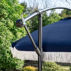 Captiva Designs 9ft Fringed Cantilever Offset Patio Market Umbrella -Garden Furniture Discounts GUEST ad10b4d3 9cf0 4474 8fb6 39fc15139f89