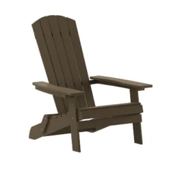 Merrick Lane Poly Resin Folding Adirondack Lounge Chair - All-Weather Indoor/Outdoor Patio Chair -Garden Furniture Discounts GUEST ad59fab9 ff6c 4013 bc19 7234d897bf97