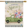 Happy Spring Pickup Truck Floral House Flag 28 X 40 Briarwood Lane -Garden Furniture Discounts GUEST ad865413 e118 43a6 a952 8e89a6a5e750