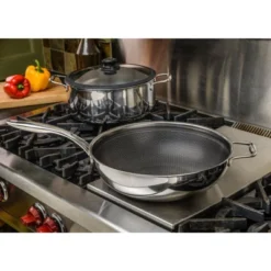 Frieling Black Cube, Wok, 12.5" Dia., Stainless Steel/quick Release