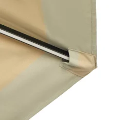 11' X 11' Calypso II Market Patio Umbrella With Solar LED Strip Lights Champagne/Taupe - Island Umbrella -Garden Furniture Discounts GUEST af3f8e72 3da7 4743 ba60 c9f883231548