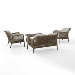 Haven 4pc Outdoor Wicker Conversation Set - Light Gray - Crosley 22 Haven 4pc Outdoor Wicker Conversation Set - Light Gray - Crosley -Garden Furniture Discounts GUEST afd1c168 07bc 49e0 aeb3 a1be7d39a5f4