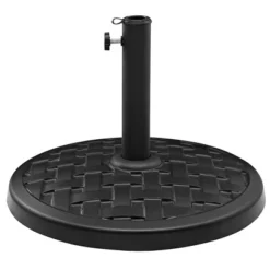 Rashida Round Lattice Weave Umbrella Stand - Saracina Home -Garden Furniture Discounts GUEST b0050dfe 8fb7 4e77 accf f96ab5cd7872