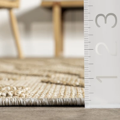 NuLOOM Kisha Transitional Abstract Indoor/Outdoor Patio Area Rug 4 NuLOOM Kisha Transitional Abstract Indoor/Outdoor Patio Area Rug - Image 2