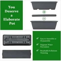 Costway 4 FT Vertical Raised Garden Bed 5-Tier Planter Box For Patio Balcony Flower Herb 16 Costway 4 FT Vertical Raised Garden Bed 5-Tier Planter Box For Patio Balcony Flower Herb -Garden Furniture Discounts GUEST b4b33272 e6d1 4e2b a718 82ec4b5bbd54