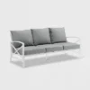 Kaplan Outdoor Metal Sofa White With Gray Cushions - Crosley 2 Kaplan Outdoor Metal Sofa White With Gray Cushions - Crosley -Garden Furniture Discounts GUEST b4d14e79 d5b1 4472 bbb3 b44897cc12fa