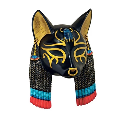 Design Toscano Masks Of Ancient Egyptian Gods: Bastet Wall Sculpture 3 Design Toscano Masks Of Ancient Egyptian Gods: Bastet Wall Sculpture
