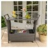 Bahama Wicker Bar Cart - Gray - Christopher Knight Home -Garden Furniture Discounts GUEST b621d251 10b8 4f85 872f 8d4d7167274f
