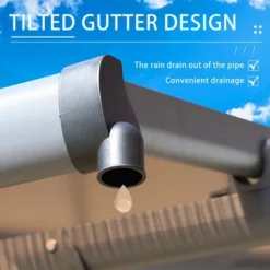 Aoodor Wall Mount Gazebo Outdoor Pergola Polycarbonate Gazebo Panels Canopy 14 Aoodor Wall Mount Gazebo Outdoor Pergola Polycarbonate Gazebo Panels Canopy -Garden Furniture Discounts GUEST b6c7584e 8386 4a4f 93eb 5d8d64dc0b7a