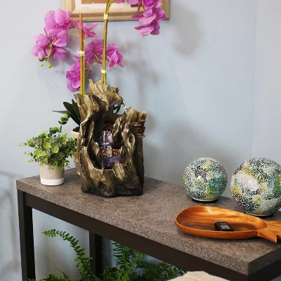 Sunnydaze Decor Sunnydaze Indoor Home Decorative Cascading Caves Waterfall Tabletop Water Fountain With LED Lights - 14" 8 Sunnydaze Decor Sunnydaze Indoor Home Decorative Cascading Caves Waterfall Tabletop Water Fountain With LED Lights - 14" - Image 6