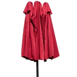 Tangkula 15 Ft Outdoor Patio Umbrella Double-Sided Shade Offset Wine Red -Garden Furniture Discounts GUEST b898b23d f186 4182 97c6 9b44e33bc25f