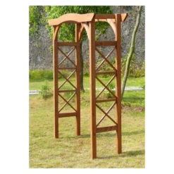 7' Canadian Hemlock Weatherproof Arbor - Natural - Merry Products -Garden Furniture Discounts GUEST b8ea6c74 4241 48bc 8526 1cfa0e335b6d