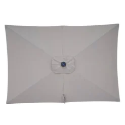 10' X 6.5' Solar LED Patio Umbrella With Tilt And Crank Lift Gray - Wellfor -Garden Furniture Discounts GUEST ba7819f7 aca9 47e2 b9fd 500f574de038