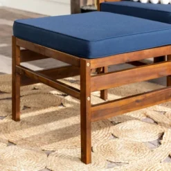 3pc Modular Acacia Wood Patio Chat Set With Cushions - Saracina Home -Garden Furniture Discounts GUEST bac9860b 3e03 4d90 85a0 e710ace33155