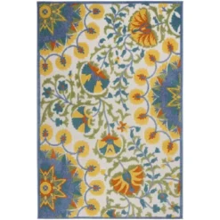 Nourison Aloha Transitional Floral Outdoor Area Rug -Garden Furniture Discounts GUEST bb4f6c89 dcad 464c ac5c a047163c55ec
