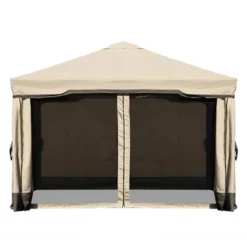 Patio Gazebo Aluminum Outdoor Tent Shelter Canopy With Privacy Curtain And Netting -Garden Furniture Discounts GUEST bb7f8360 78f8 40eb 948d a830b578ce41
