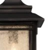 Franklin Iron Works Hickory Point Rustic Outdoor Hanging Light Walnut Bronze 19 1/4" Frosted Cream Glass Damp Rated For Post Exterior Barn Deck House -Garden Furniture Discounts GUEST bbc22d28 4d86 4b26 b925 9e1f253d8520