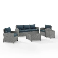 Bradenton 5pc Outdoor Wicker Sofa Set - Crosley -Garden Furniture Discounts GUEST bc24fe8f b88e 4542 a015 7ed0bffa7801