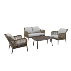 Haven 4pc Outdoor Wicker Conversation Set - Light Gray - Crosley 25 Haven 4pc Outdoor Wicker Conversation Set - Light Gray - Crosley -Garden Furniture Discounts GUEST bc2f423b 4dc4 4aa7 81ff 143b013fd040