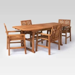 5pc Slatted Extendable Acacia Wood Patio Dining Set - Saracina Home 21 5pc Slatted Extendable Acacia Wood Patio Dining Set - Saracina Home -Garden Furniture Discounts GUEST bc70cb01 d877 45b9 abc8 5ef3dadb9cf0