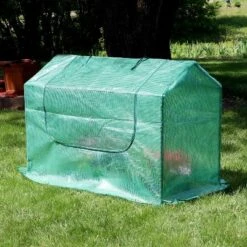 Sunnydaze Decor Sunnydaze Mini Greenhouse With 2 Zippered Side Doors - Green -Garden Furniture Discounts GUEST bdebc106 8eca 422b ac9f 86c108e3d9d9