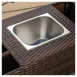 Bahama Wicker Bar Cart - Brown - Christopher Knight Home -Garden Furniture Discounts GUEST be2a4dbb ecb3 402c 826f 91453bcea04c