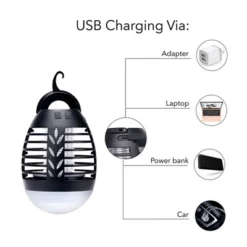 Dartwood Outdoor Bug Zapper - Waterproof, USB Rechargeable And Battery Powered Mosquito Killer, Insect Trap And Fly Swatter -Garden Furniture Discounts GUEST be4e6157 9c9c 4868 9d5d 2512a22133fc