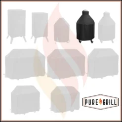 Pure Grill 27-Inch Ceramic Grill Cover For All Large Kamado Charcoal BBQ Grill Brands, Universal Fit Cover - 35" Dia X 45" H -Garden Furniture Discounts GUEST befabc2e 7dcf 4cb3 a1eb b89d82884e2f